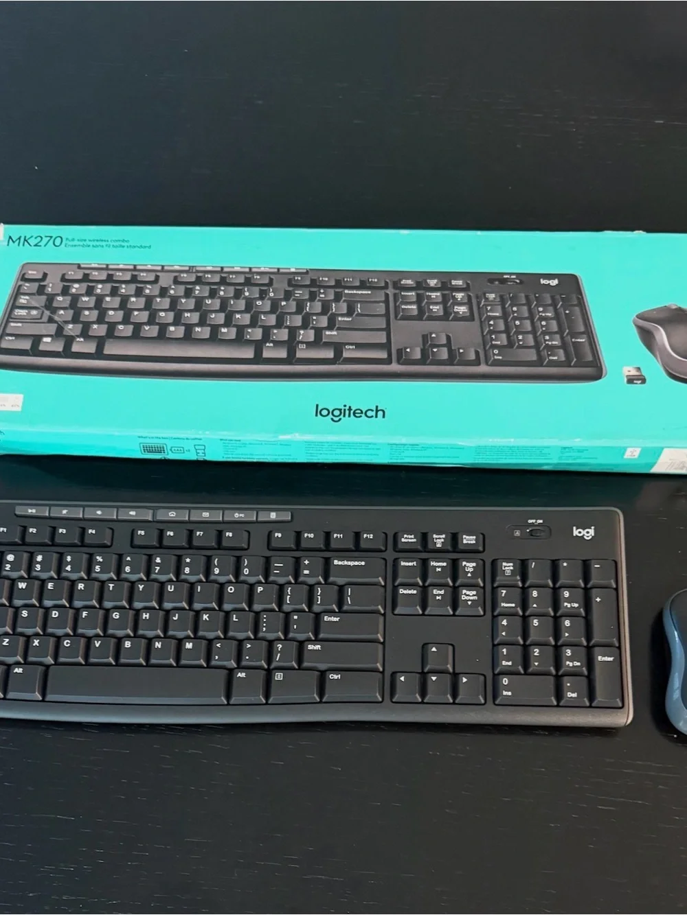 Logitech Black Wired Full-Size Keyboard with Number Pad